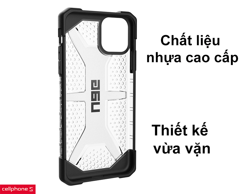 Chất liệu nhựa cao cấp bền bỉ, thiết kế vừa vặn với mặt lưng