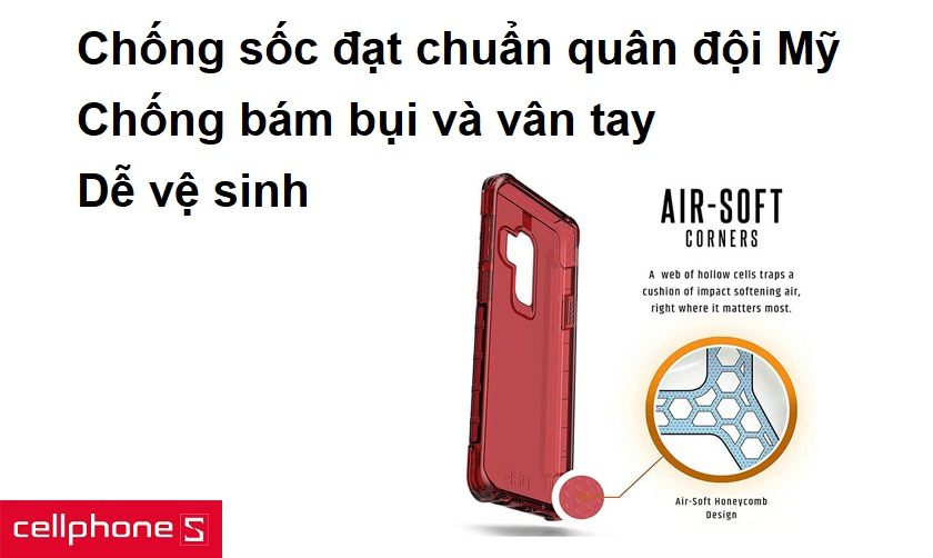 Chống sốc đạt chuẩn quân đội Mỹ, chống bám bụi và vân tay