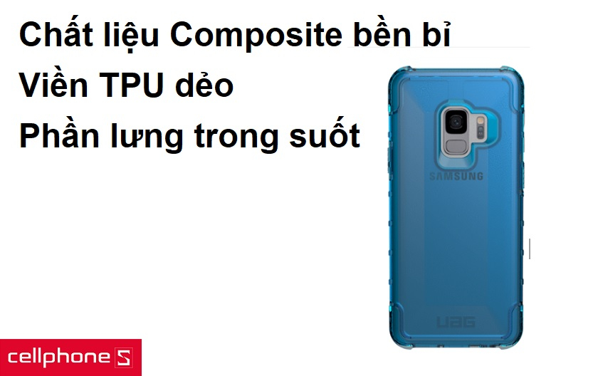 Chất liệu Composite bền bỉ, phần lưng trong suốt