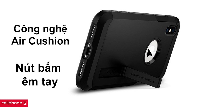 Công nghệ Air Cushion, nút bấm êm tay