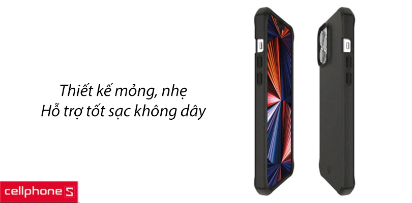 Thiết kế mỏng nhẹ, chất liệu cao cấp