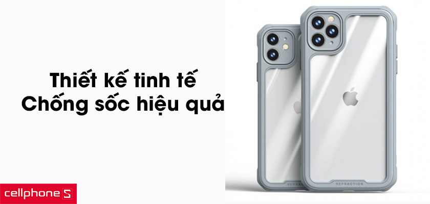 Thiết kế tinh tế, khả năng chống sốc hiệu quả