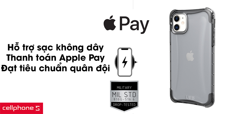 Đạt tiêu chuẩn quân đội Mỹ, hỗ trợ sạc không dây