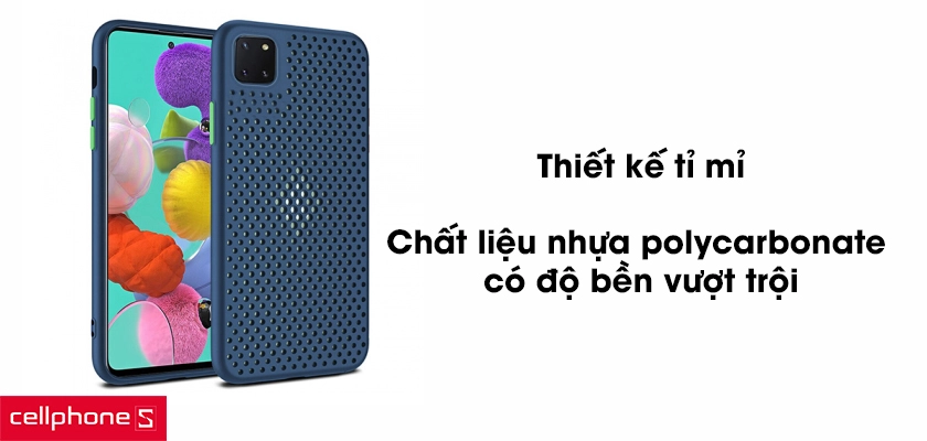 Thiết kế tỉ mỉ, chất liệu nhựa polycarbonate vượt trội