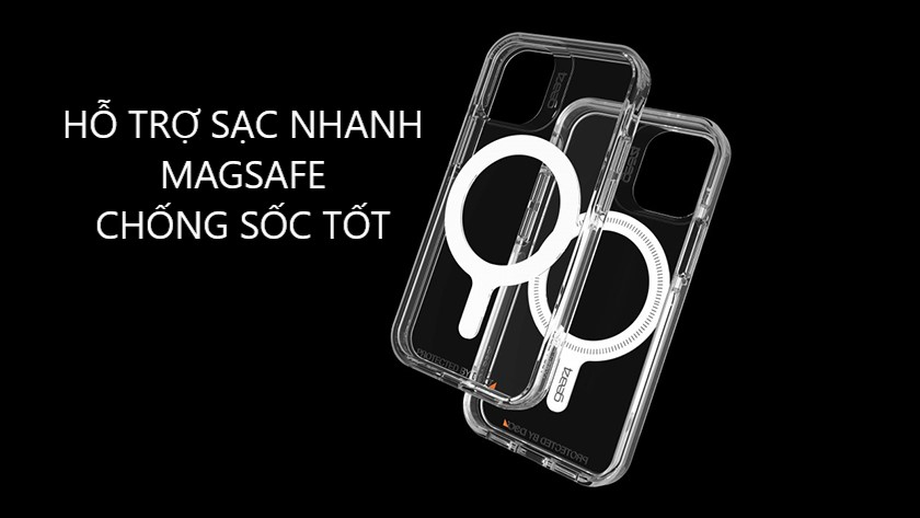 Hỗ trợ sạc nhanh MagSafe, khả năng chống sốc tốt