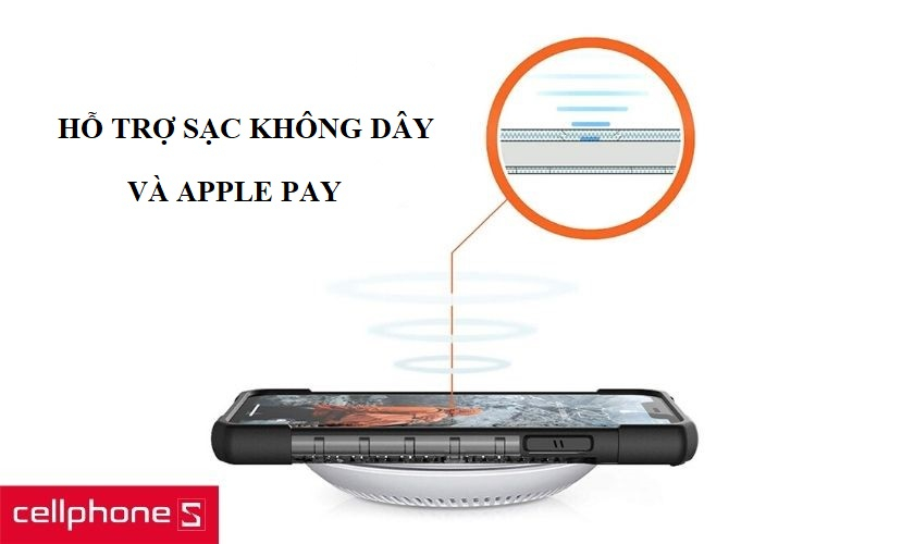 Hỗ trợ sạc không dây và thanh toán Apple Pay