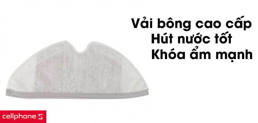 Chất liệu vải bông cao cấp, khả năng hút nước tốt