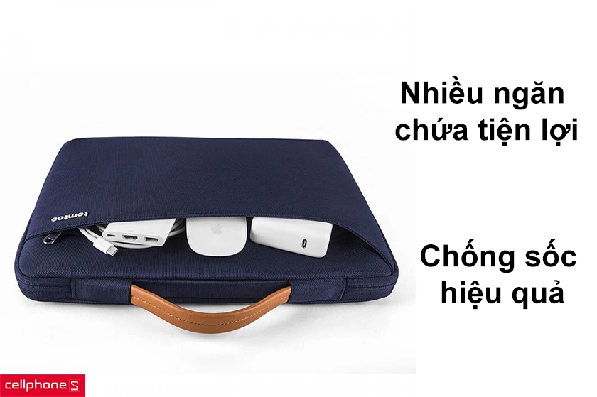 Chống sốc hiệu quả, nhiều ngăn chứa tiện lợi