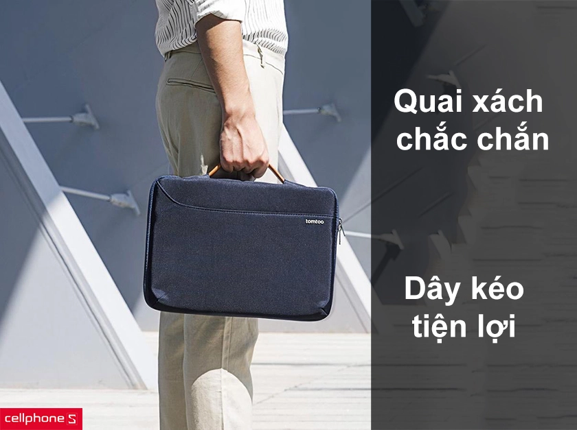 Quai xách chắc chắn, dây kéo tiện lợi