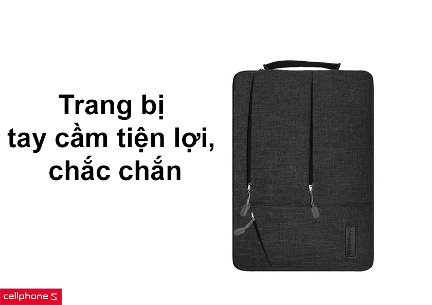 Trang bị tay cầm tiện lợi, chắc chắn