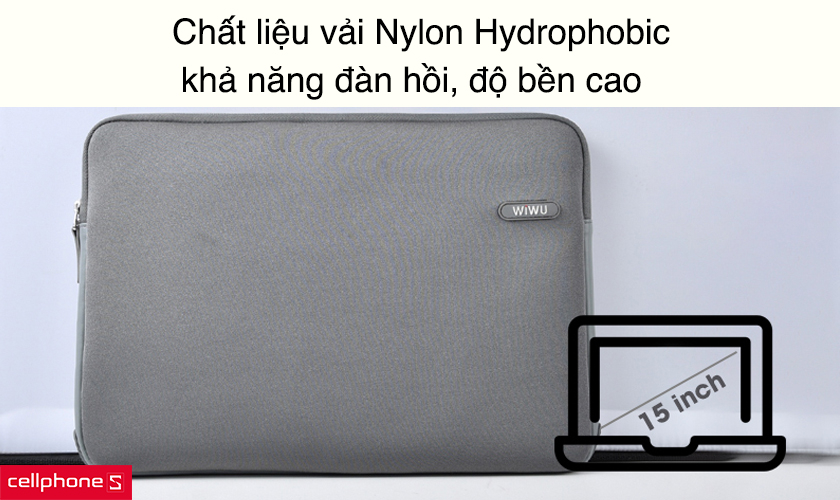 Chất liệu vải Nylon Hydrophobic, khả năng đàn hồi, độ bền cao
