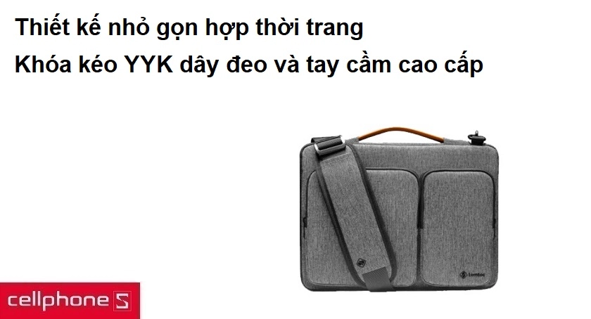 Thiết kế nhỏ gọn hợp thời trang, khóa kéo YYK dây đeo và tay cầm cao cấp
