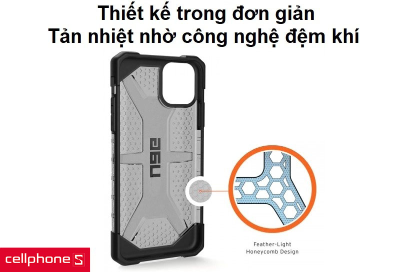 Thiết kế trong đơn giản cùng khả năng tản nhiệt khi sử dụng nhờ công nghệ đệm khí