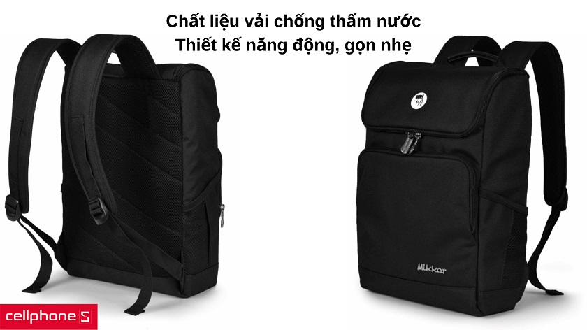 Kiểu dáng năng động, màu sắc cuốn hút với chất liệu vải chống nước