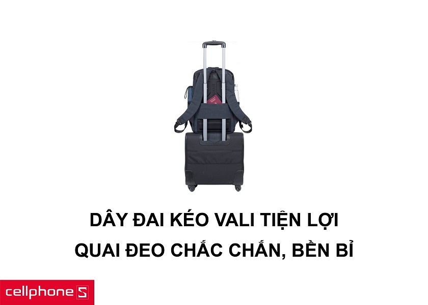 Dây đai móc vali kéo tiện dụng cùng quai đeo chắc chắn, bền bỉ theo thời gian