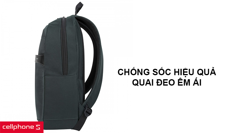 Chống sốc hiệu quả với ngăn xốp chất lượng, quai đeo êm ái