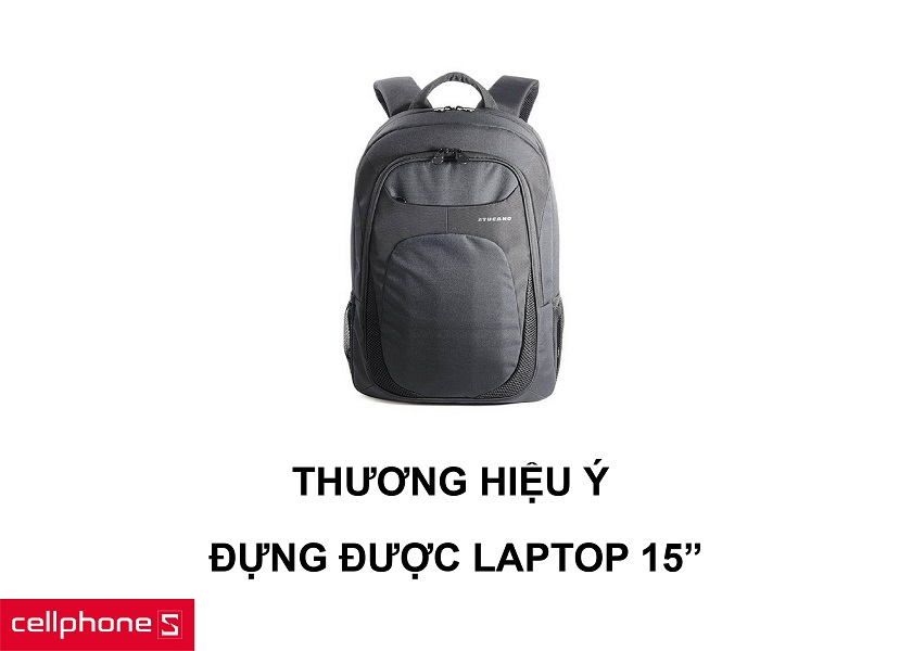 Thương hiệu Tucano đến từ Ý cùng khả năng đựng được laptop lên đến 15 inches