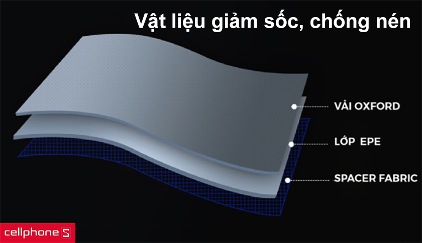 Yên tâm sử dụng nhờ khả năng giảm sốc, thiết kế chống nước cấp 4