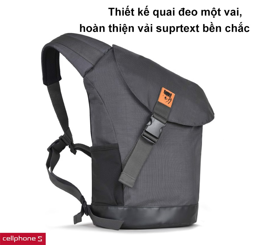 Thiết kế quai đeo một vai, hoàn thiện vải suprtext bền chắc