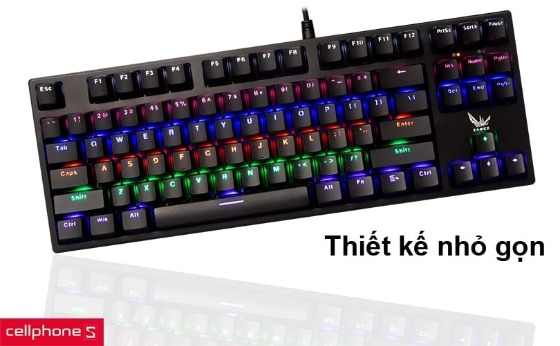 Thiết kế nhỏ gọn, bỏ bàn phím số