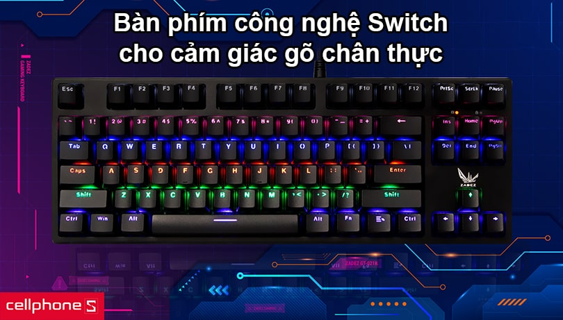 Bàn phím công nghệ Switch cho cảm giác gõ chân thực