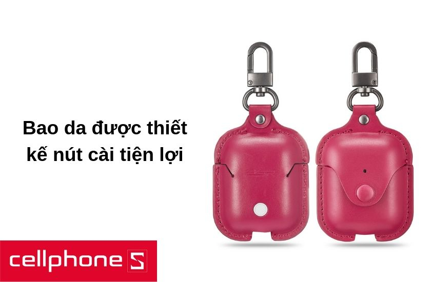 ESR còn trang bị cho chiếc bao da nút cài vô cùng tiện lợi