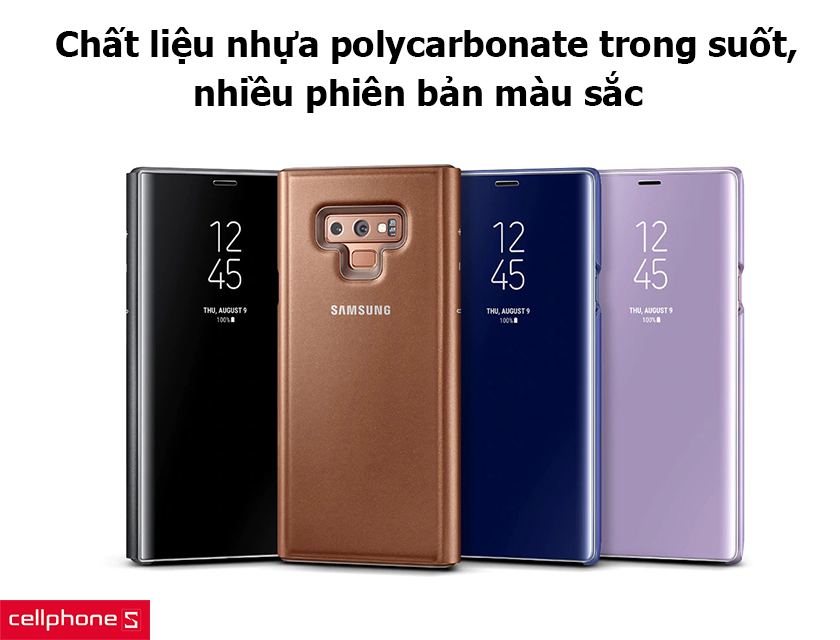 Chất liệu nhựa polycarbonate trong suốt, nhiều phiên bản màu sắc