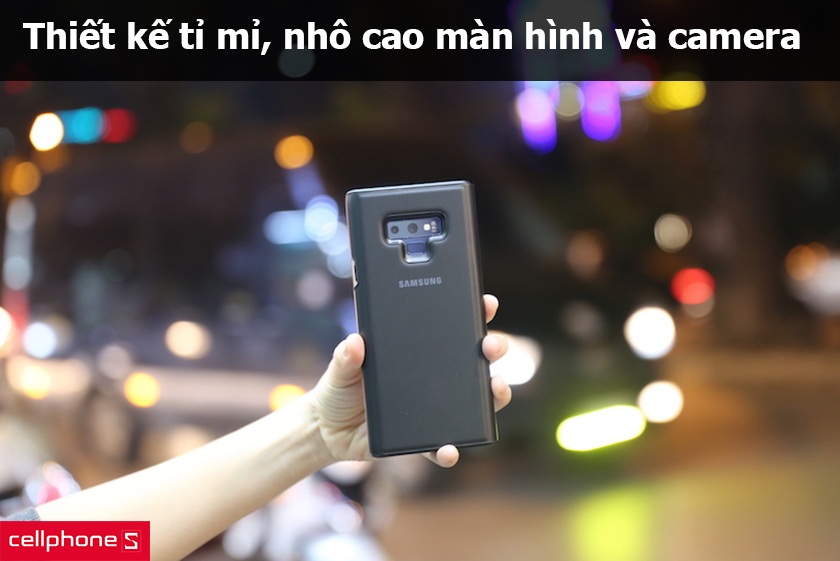 Thiết kế tỉ mỉ, nhô cao màn hình và camera