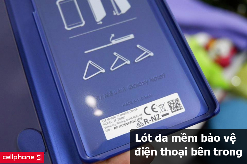 lót da mềm bảo vệ bên trong