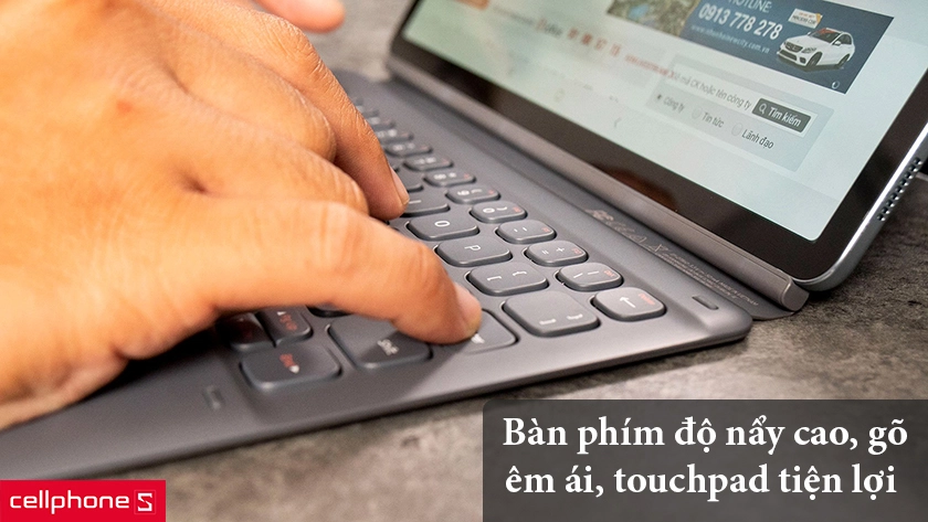 Bàn phím kết nối thông minh và sẵn sàng gõ văn bản, gõ chữ trong công việc, học tập