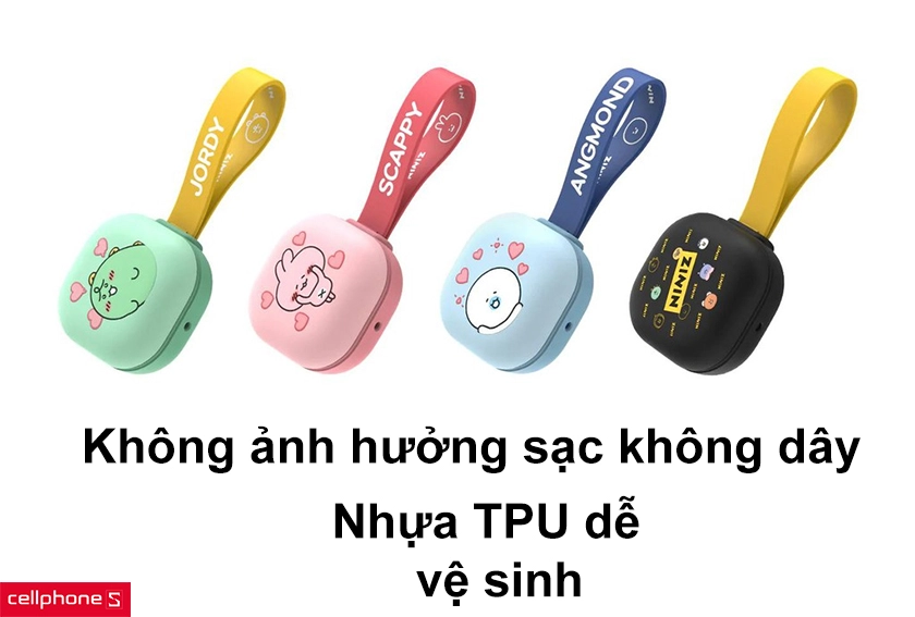 Không ảnh hưởng sạc không dây, nhựa dễ dàng vệ sinh