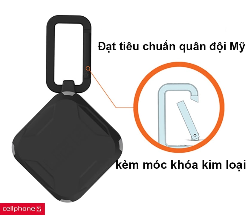 Đạt tiêu chuẩn quân đội Mỹ, kèm móc khóa kim loại tiện lợi