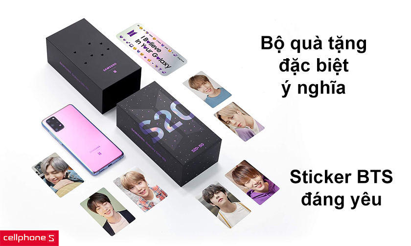 Bộ quà tặng đặc biệt ý nghĩa, sticker BTS đáng yêu