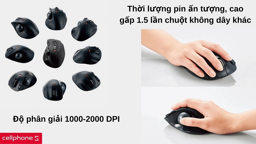 Thời lượng pin lâu dài, độ phân giải cao