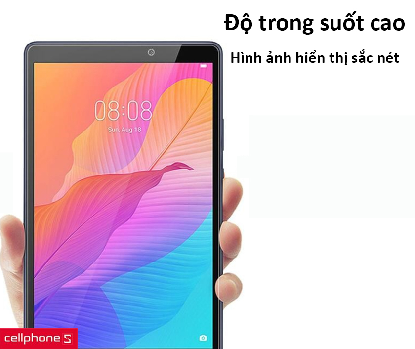 Độ trong suốt hoàn hảo, hiển thị sắc nét như không dán