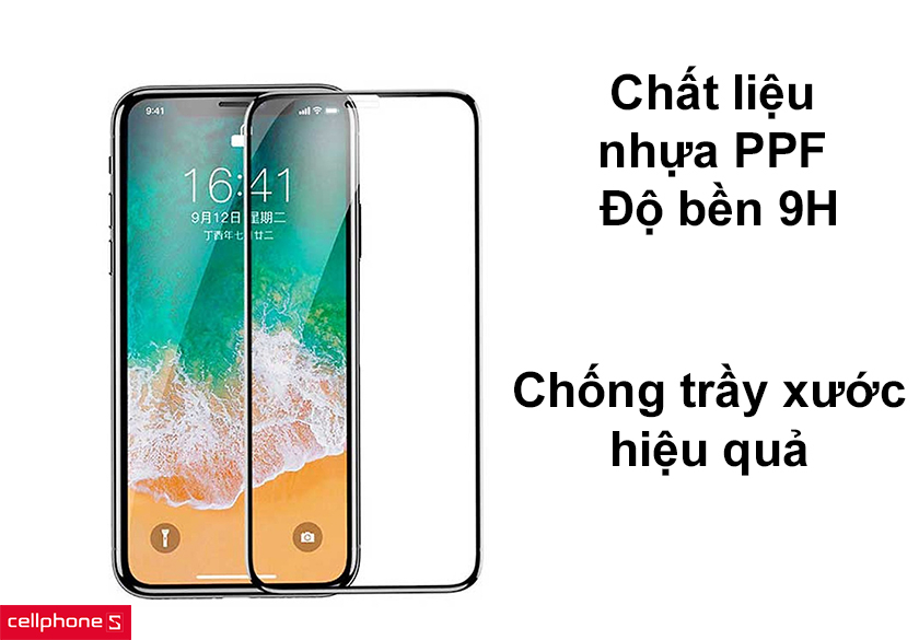 Chất liệu nhựa PPF chống va đập độ bền 9H, chống trầy xước hiệu quả