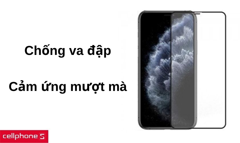 Công nghệ nhám mờ chống va đập tốt và cảm ứng mượt mà