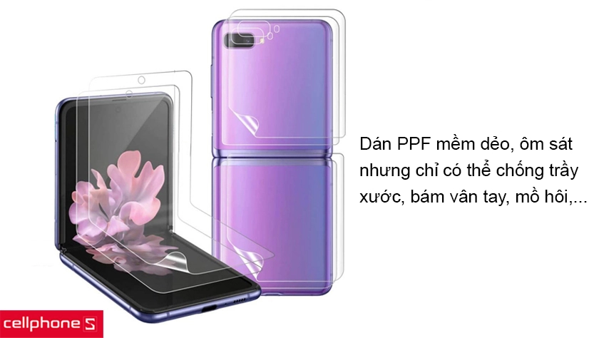 Dán PPF cao cấp cho Z Fold 3, Z Flip 3