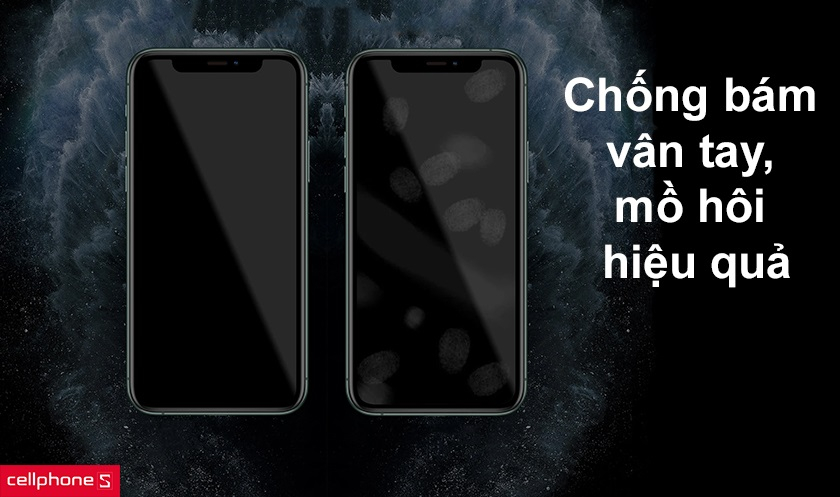 chống bám vân tay mồ hôi hiệu quả