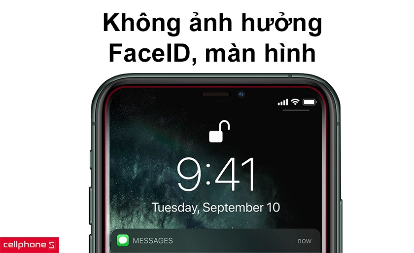 Không ảnh hưởng FaceID