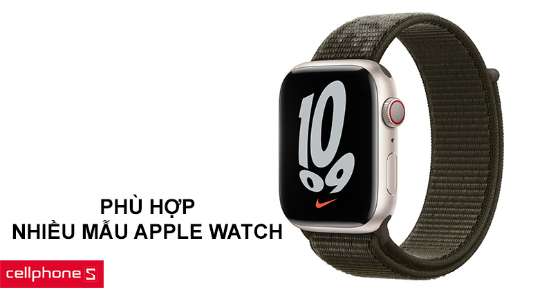 Nhiều màu sắc lựa chọn, phù hợp cho nhiều mẫu Apple Watch