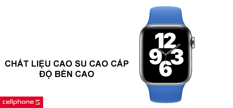 Độ bền cao, tạo cảm giác thoải mái với chất liệu cao su cao cấp