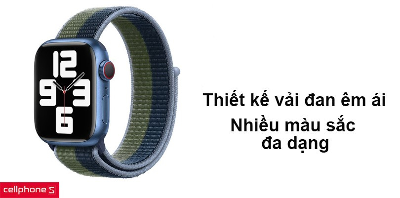 Thiết kế vải đan êm ái đi cùng với nhiều màu sắc đa dạng