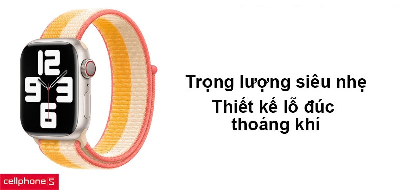 Trọng lượng siêu nhẹ, thiết kế lỗ đúc thoáng khí