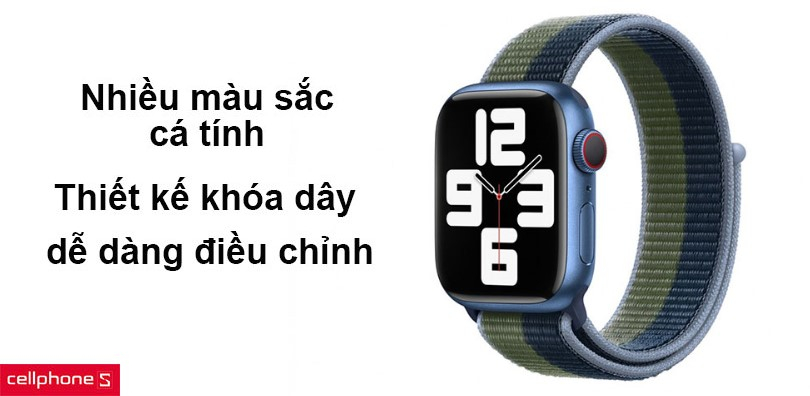 Nhiều màu sắc cá tính thêm lựa chọn và thiết kế khóa dây dễ dàng điều chỉnh