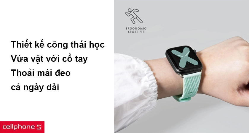 Thiết kế công thái học vừa vặn với cổ tay