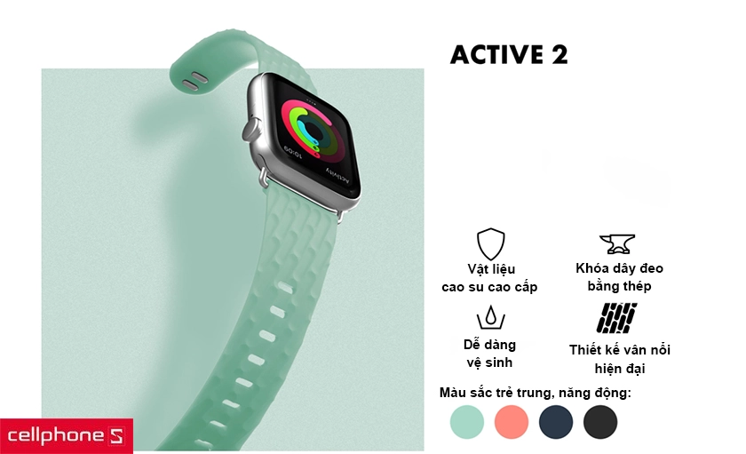 Mua dây đeo Apple Watch Laut Active 2.0 cao cấp 38/40MM chính hãng, giá tốt tại CellphoneS
