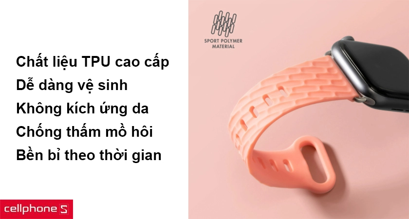 Vật liệu cao su TPU thiết kế riêng cho vận động thể thao, bền bỉ, dễ dàng vệ sinh