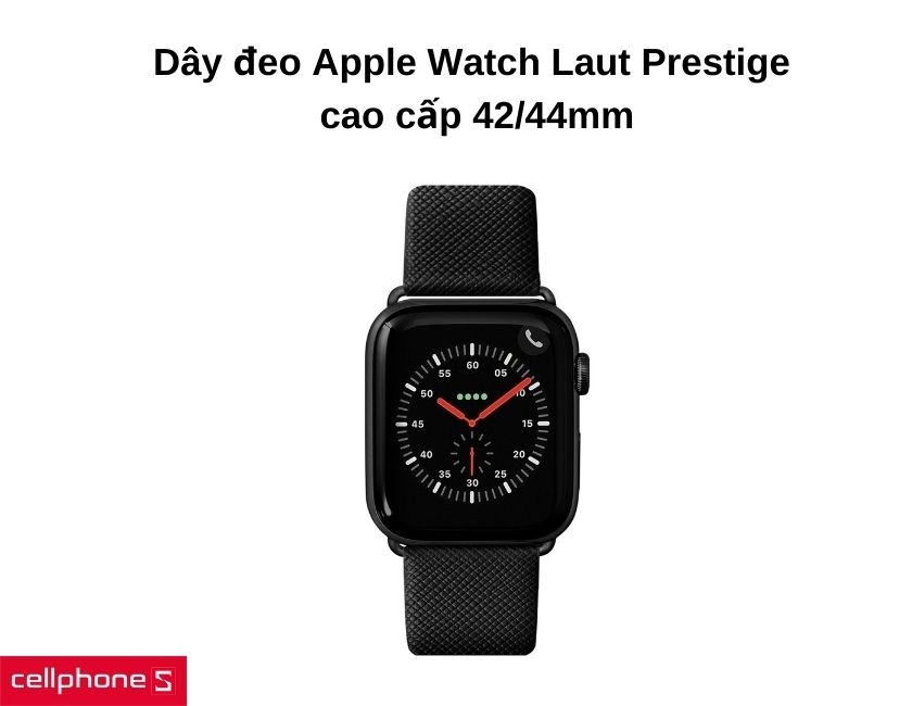 Dây đeo Apple Watch Laut Prestige - da Saffiano cao cấp, thép không gỉ