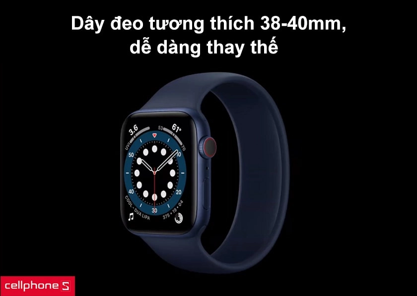 Dây đeo tương thích với kích thước 38-40mm, dễ dàng thay thế